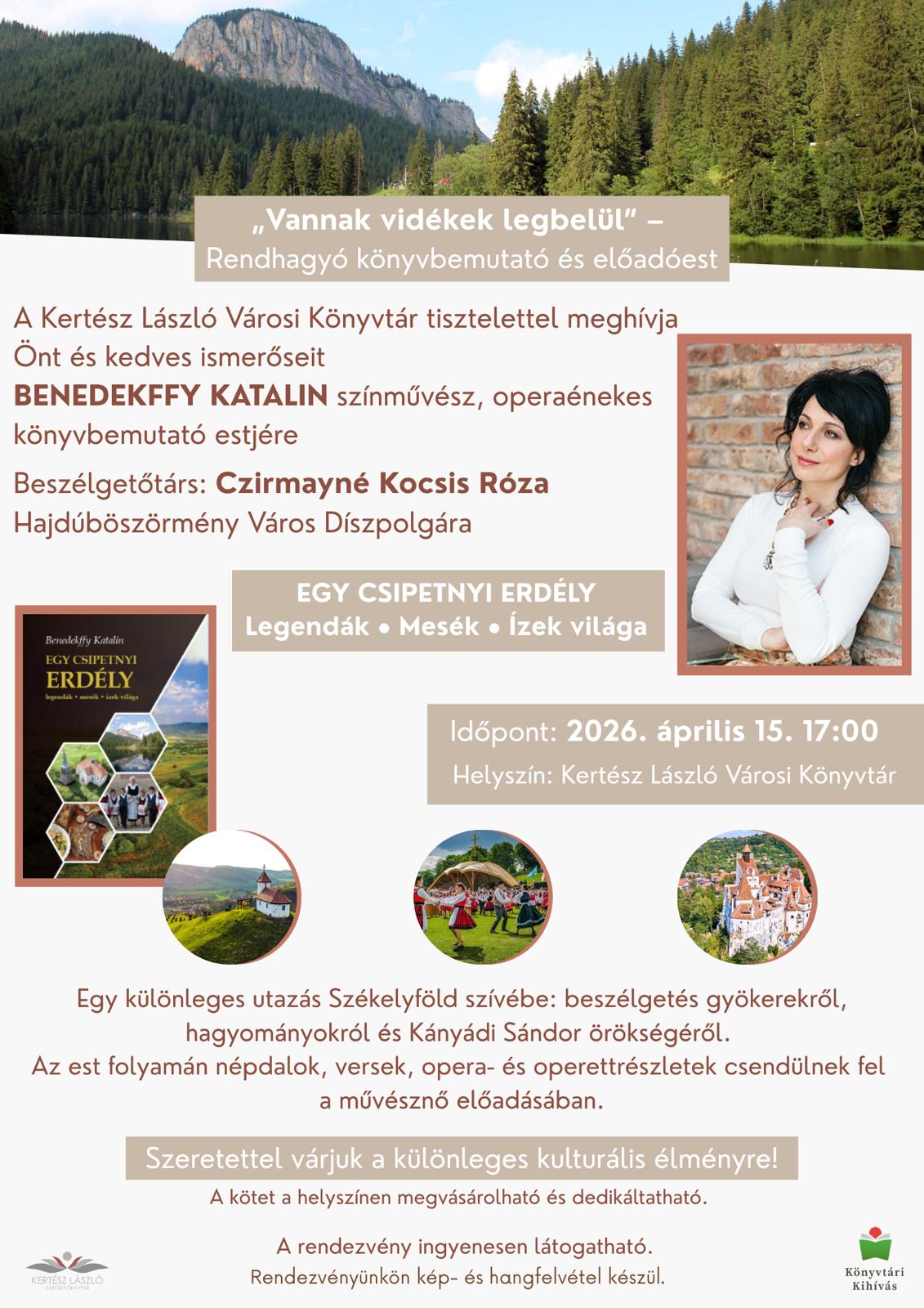 Benedekffy Katalin könyvbemutató Hajdúböszörmény, 2026.04.15.