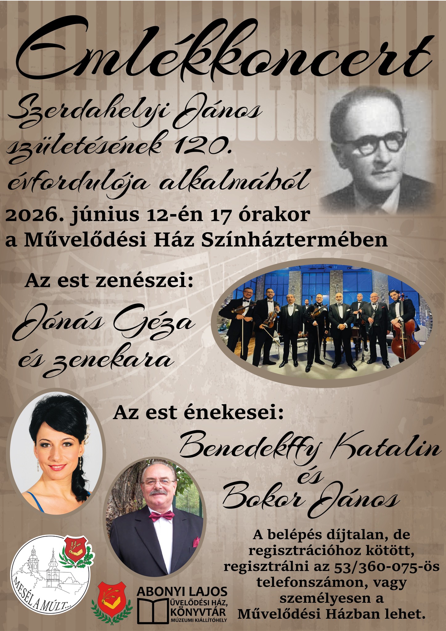 Szerdahelyi János emlékkoncert, Abony, 2026.06.12.